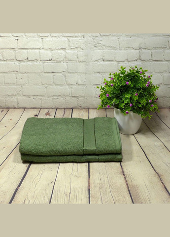 Aisha Home Textile рушник махровий aisha — 70*140 (400 г/м²) зелений виробництво -