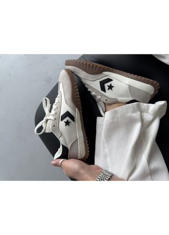 КЕДЫ ЖЕНСКИЕ CONVERSE RUN STAR TRAINER BEIGE / BLACK КОНВЕРС РАН СТАР No Brand чёрные демисезоны (367170212)