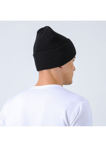 Шапка біні чоловіча акрил чорна АЛІСІЯ 581-586 LuckyLOOK 581-586М (351856191)