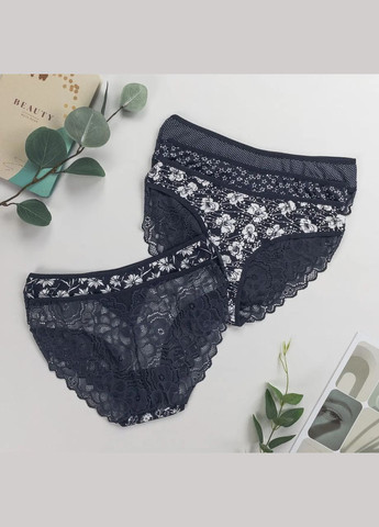 Трусы женские слипы с кружевом сзади 5 шт Nicoletta (304841287)