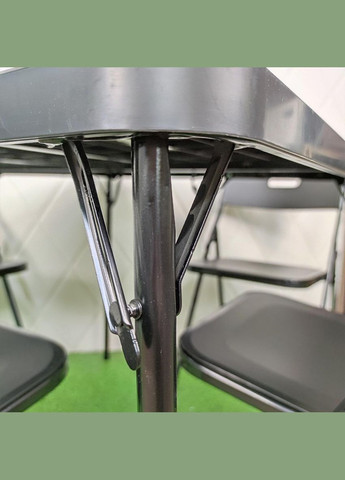 Набор роскладной мебели(Стол и 4 стула), Чёрный (с сумкой) Sticker Wall (300242090)