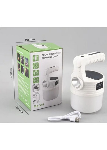 Переносний ліхтар 2в1 із сонячною панеллю MX-519/42 Led No Brand (300079597)