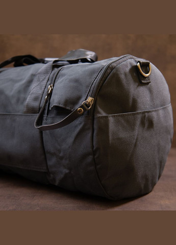 Спортивна сумка текстильна з кишенями для взуття та килимка чорна (sku_20640) No Brand (328922746)