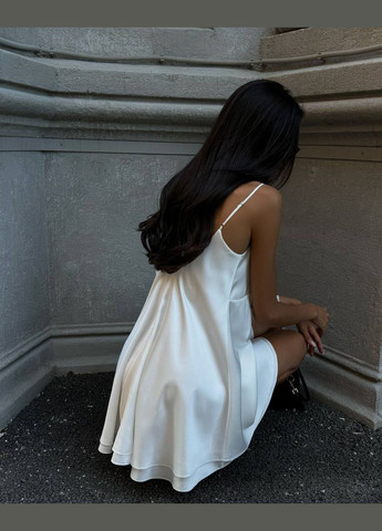 Молочное кэжуал платье INLABEL однотонное