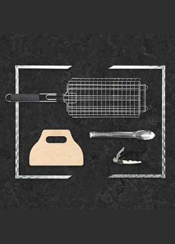 Шампуры ручной работы из нержавейки "Сердце Викинга" из 39 предметов | Подарок куму на День Рождение Handmade WC-026 (347291590)