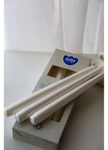 Свічка конічна Bispol Перламутрова 10шт. AURA (370600541)