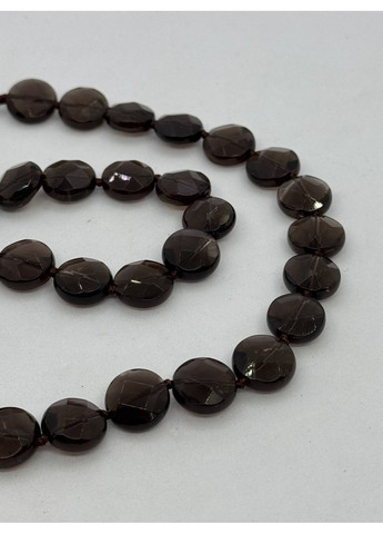 Намисто з раухтопазу 12*7 мм 45 см Сірий No Brand (363829839)