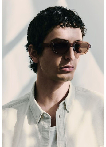 Чоловіча оксфордська сорочка Regular Fit Н&М (57381) S Світло-бежева H&M (296035576)