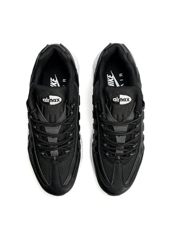 Чорні Осінні кросівки чоловічі nike No Brand Air Max 95 All Black White