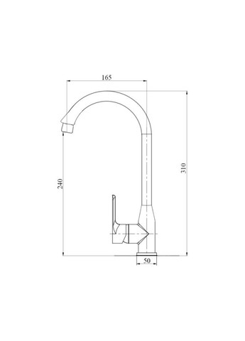 Смеситель для кухни 35B Brinex 007 (322069717)