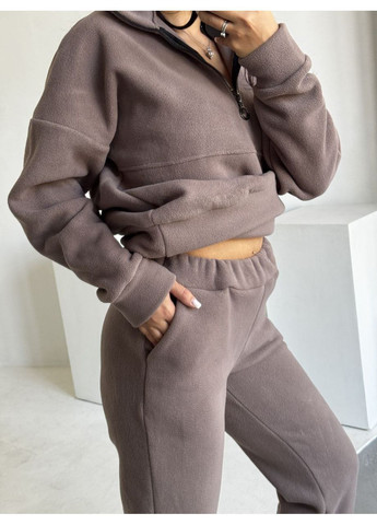Флісовий жіночий костюм оверсайз,кофта та штани з кантиком,турецький фліс Полар Україна (365957269)