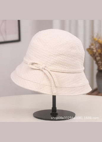 Жіночий Літній Капелюх Панама з Маленькими Полями в Японському Корейскому Стилі Котоновий з Бантом, Регульований розмір 54-58 см No Brand (338201969)