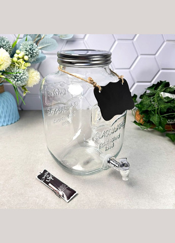 Великий лимонадник із краном 5.2 л + крейда S&T (371772175)