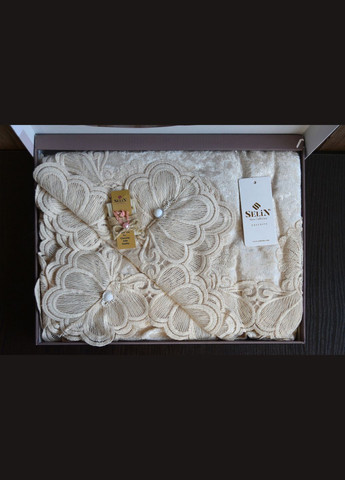 Велюрова скатертина Nehir 160х300 Selin (338425247)