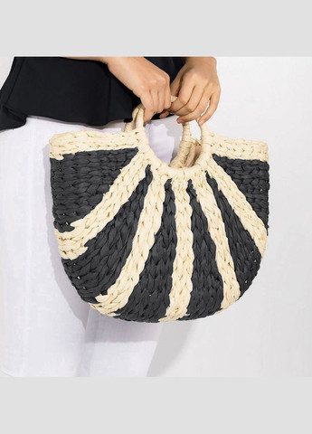 Женская летняя соломенная сумка Корзинка с подкладкой и круглыми ручками COMBY No Brand (342419353)