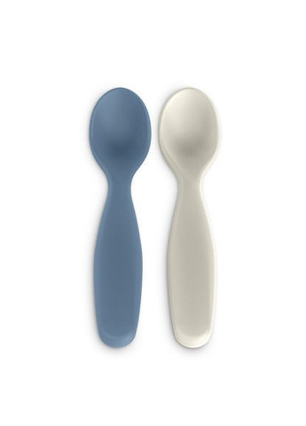 Набор детской посуды Go natural, ложек, серо, 2 шт. (308048) Suavinex Go natural, ложок, сіро-блакитний, 2 шт. (366070786)