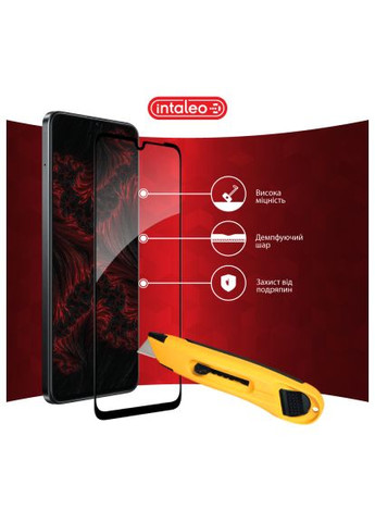 Скло захисне (1283126609053) Intaleo Full Glue Realme Note 60X Black (366703547)