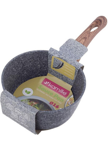 Ковш Grey Marble индукционный с антипригарным покрытием Kamille (288186925)