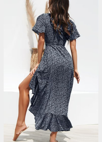 Темно-синя повсякденний плаття, сукня CUPSHE в горошок