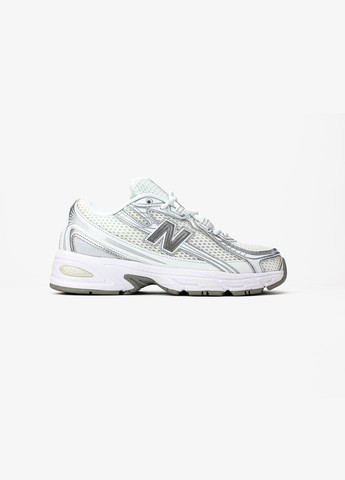 Белые демисезонные кроссовки мужские и женские new balance 740v2 white grey | нью беланс 740 белые No Brand