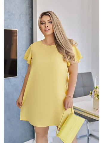 Жовтий кежуал сукня Fashion Girl