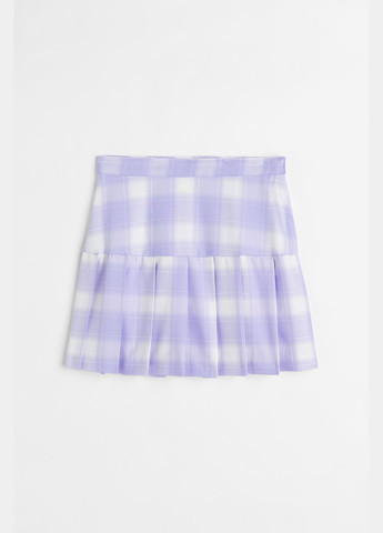 Фиолетовая повседневный в клетку юбка H&M