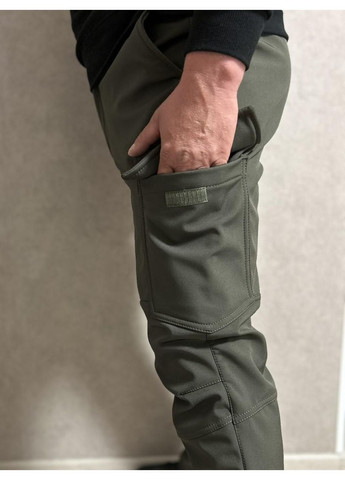 Штани тактичні хакі "Агрессор" Soft-Shell на флісі No Brand (361409168)