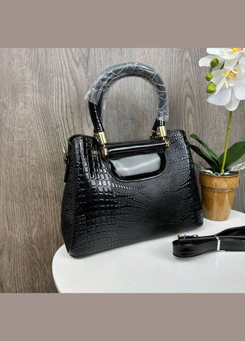 Женская сумка под рептилию Черный No Brand (298997560)