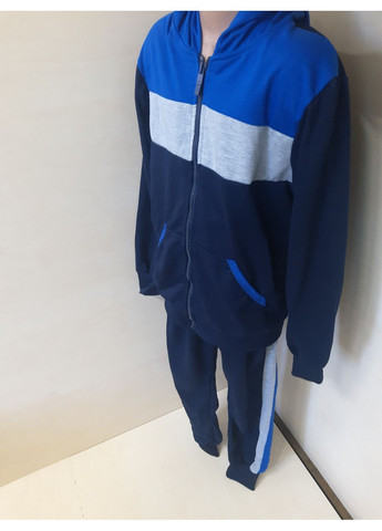 Демісезонний Підлітковий Спортивний костюм для хлопчика з капюшоном блискавка 134 140 146 152 158 164 No Brand (370389616)