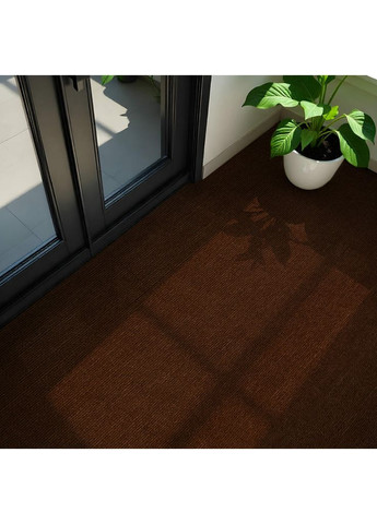 Ковролин плитка рулонная коричневая самоклеящаяся для пола Sticker Wall (366880470)