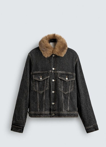 Темно-серая демисезонная куртка Zara