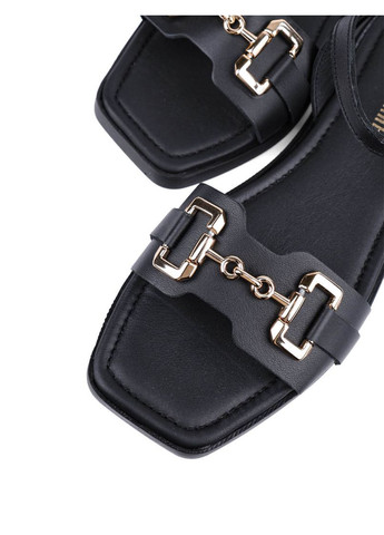 Черные женские сандалии m-386 черный кожа. Attizzare