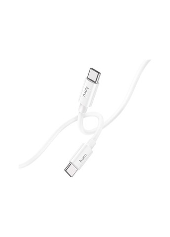 Дата кабель USB-C to USB-C 1.0m Magic silicone PD 60W X87 white (m481467) Hoco USB-C to USB-C 1.0m Magic silicone PD 60W X87 whit (369632107)