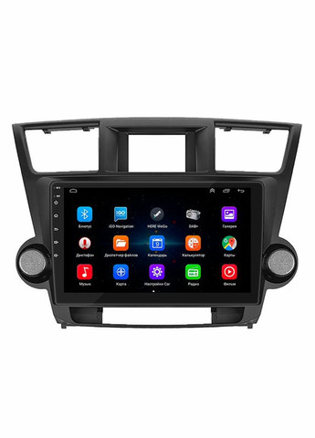 Штатна магнітола 10" для Toyota Highlander II (U40) 2007-2010 1/16Gb/ Wi-Fi Optima Тойота 5 шт. Lesko (336193320)
