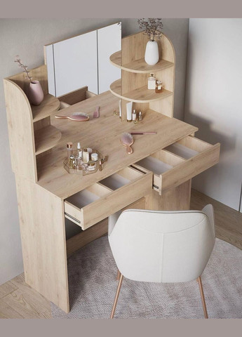 Туалетний столик на 2 шухляди з дзеркалом G00114 VAYS (372655634)