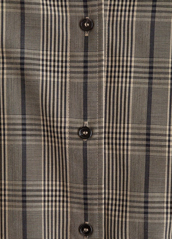 Бежевая кэжуал рубашка в клетку H&M