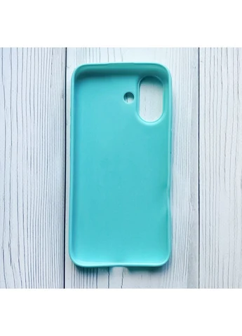 Силіконовий матовий чохол на iPhone 16 Бірюзовий Silicone Case (355390083)