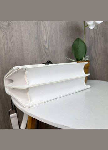 Стильна жіноча міні сумочка клатч з ланцюжком Білий No Brand (298996925)