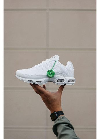 Білі Осінні кросівки чоловічі nike air max tn full white найк аір макс тн плюс No Brand