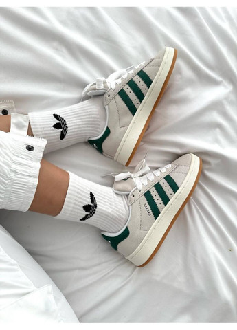 Сірі Осінні кросівки чоловічі adidas campus 00s crystal dark green адідас кампус No Brand