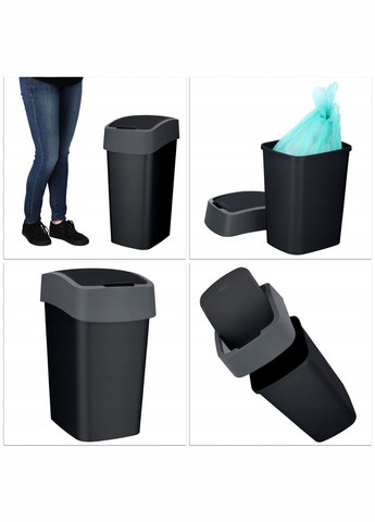 Контейнер для сміття з поворотною кришкою Flip Bin 45 л (02172) Curver (334008866)