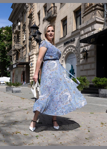 Блакитна вечірня сукня емілія блакитний к.к. 0475 Vlavi