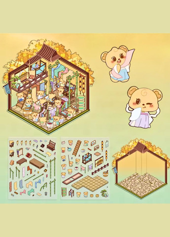 Набор пейзажных наклеек Ателье 14х18 см 1 набор (0015) No Brand (333342158)