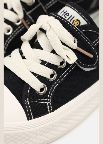 Чорні кеди для дівчинки колір чорний цб-00275950 No Brand