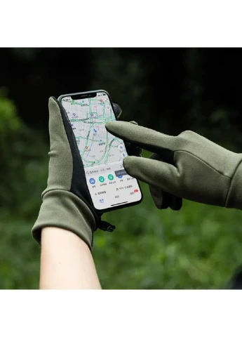 Трикотажные перчатки с улучшенным хватом Naturehike NH20FS032 (Черные) размер М No Brand (339866240)