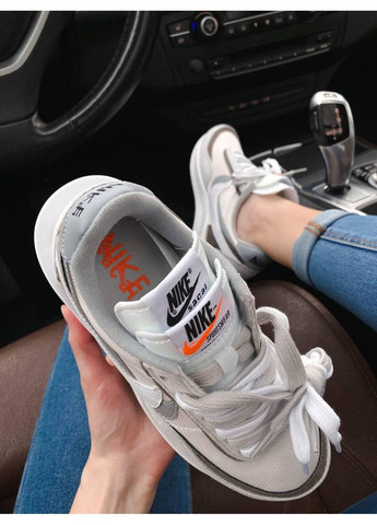 Сірі Осінні кросівки чоловічі nike ld waffle sacai ldwaffle найк No Brand