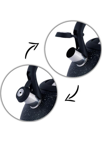 Чайник 2.7л со свистком Ø19,5х24 см Kamille (289366250)