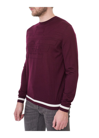 Бордовый джемпер мужской Emporio Armani
