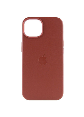 Кожаный чехол Leather Case (AAA) with MagSafe для Apple iPhone 14 (6.1") Epik (292131895)