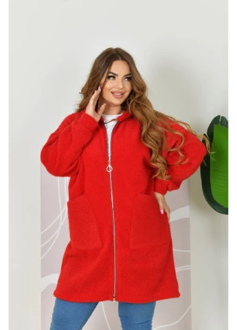 Красный демисезонный кардиган No Brand